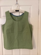 Go-Go Juice Ladies Sage Green Sleeveless Top (Approx Size L/XL)