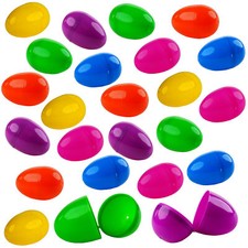 Fillable Plastic Eggs / Capsules - Large 8cm - For Easter Egg Hunts - Set of 48