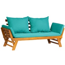 Acacia Wood Garden Sofa Bed