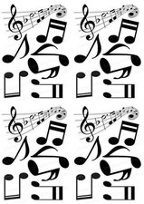 Musical Notes Cake Topper