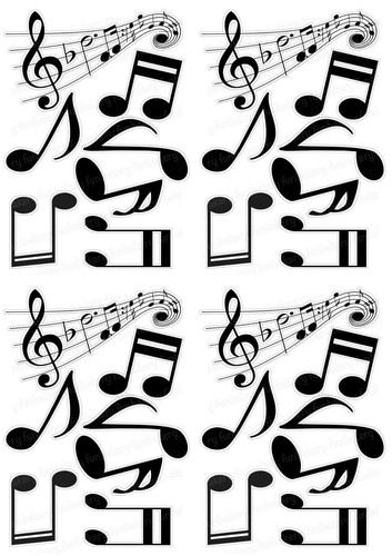 Musical notes cake topper - musical,