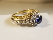 Sterling Silver White & Yellow