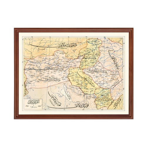 Old map ankara 1909 - old,
