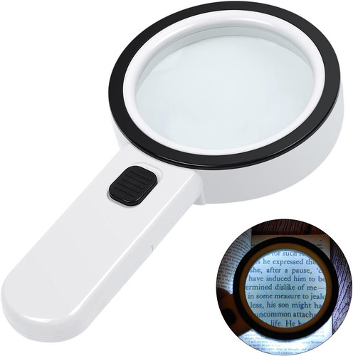 Magnifying glass with - glass,
