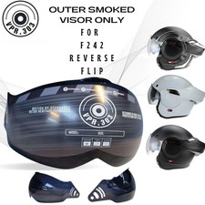 Replacement Visor for F242 Motorcycle Motorbike Helmet Inner Outer Clear Smoked