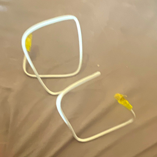 White metal wire display - white,