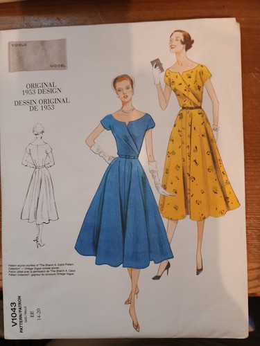 Vogue vintage v1043 1953 - vintage,
