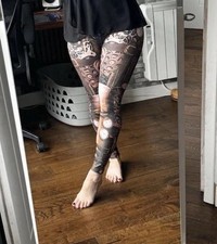 Cosplay Cyberpunk Steampunk Costume Style Halloween Dress Up Leggings Wolves S 8