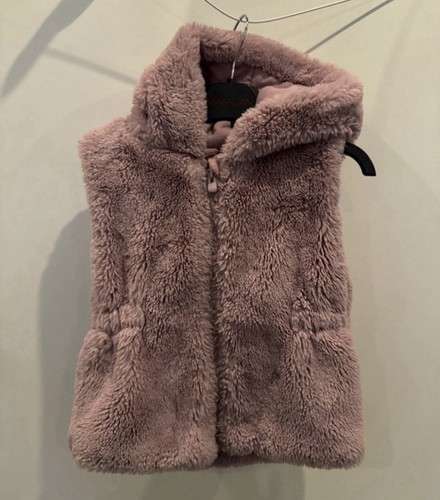 Fluffy purple gilet - fluffy,