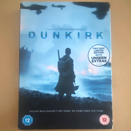 Warner bros dunkirk dvd 12a - bros,