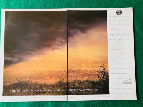 New saab 900 t16 poster - 900, advert