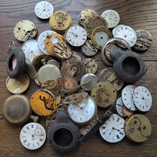 Lot of Pocket Watch Parts and