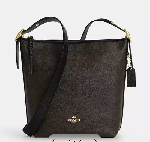 Coach val duffle leather bag - leather,
