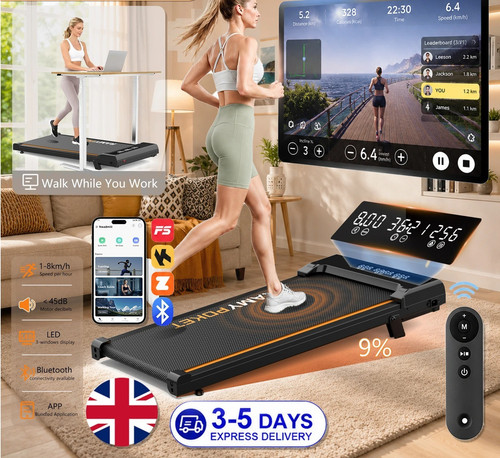 Walking pad with incline - with,