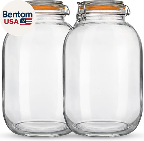 Glass jars with - with, airtight
