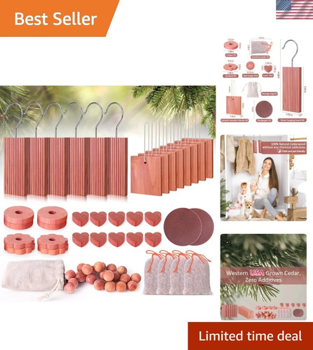 56pcs natural cedar - natural,