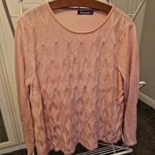 Ladies Pink Jumper /  Top Size