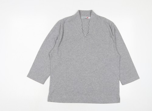 Poppy womens grey polyester - poppy,