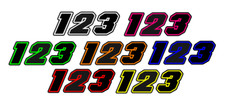 3x Custom Racing Number Plate