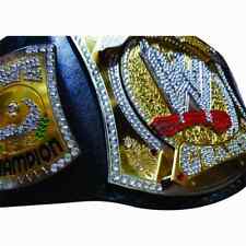 WWE World Heavyweight Championship Spinner Replica Title Belt 4mm Brass/ Leather