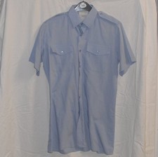 MENS OR WOMANS SHIRT - LONG OR SHORT ARM - RAF BLUE - VARIOUS COLLAR SIZES