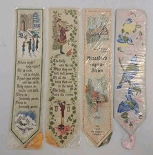 4 x Cash's Woven Silk Bookmarks