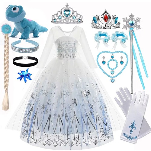 Girls princess elsa costume - girls,