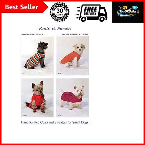 Dog knit coat - pattern, small
