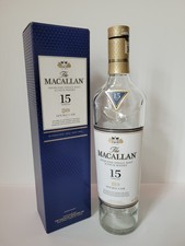 MACALLAN WHISKY 15 YEARS  ( EMPTY ) BOTTLE  70cl ( BOXED ) - Perfect