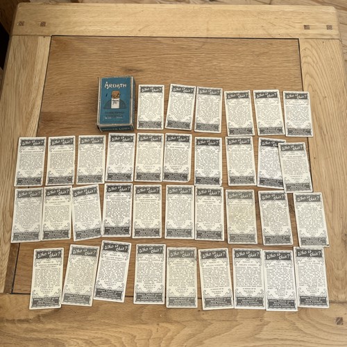 Ardath cigarette cards - ardath, who