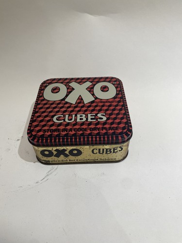 Vintage oxo cubes tin - vintage,