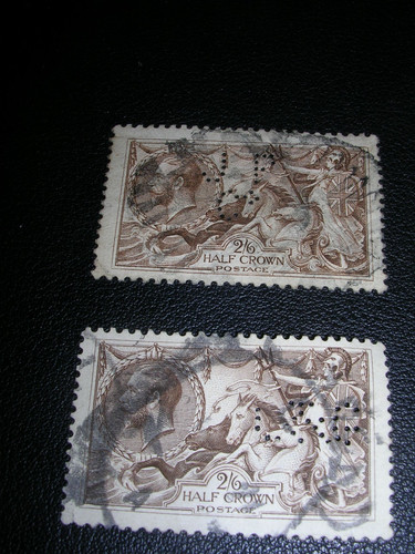 Stamps seahorses 1934 each - gb,