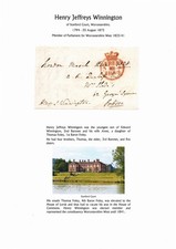 DD-GB Free Front 1838 signed Henry J Winnington, MP Worcestershire West