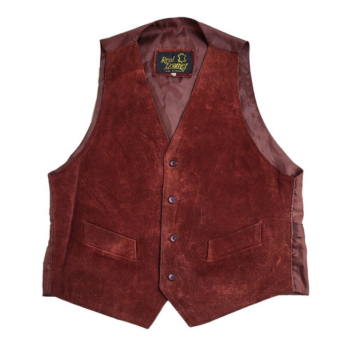 Vintage real suede waistcoat - real,