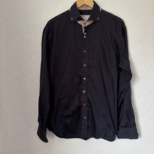 Jiggler Lord Berlue Kensington Navy Cotton Shirt Size ‘5’ 46” Chest