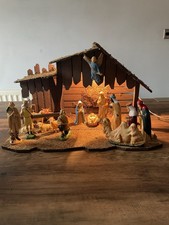 Vintage Light-Up Nativity Set