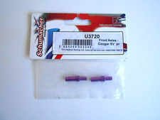 Schumacher Cougar SV Purple Aluminium Front Axles, U3720 New old stock, SV2, SVR