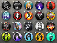 Rock Metal Music Band Pin