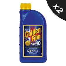 2x MORRIS  SAE 40 Classic Motor Oil - 1L Low Detergent / Dispersant Lubricant