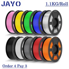 【Buy 4 Pay 3】JAYO PLA Classic PLA+ PETG SILK 1.75mm 3D Printer Filament 1.1KG