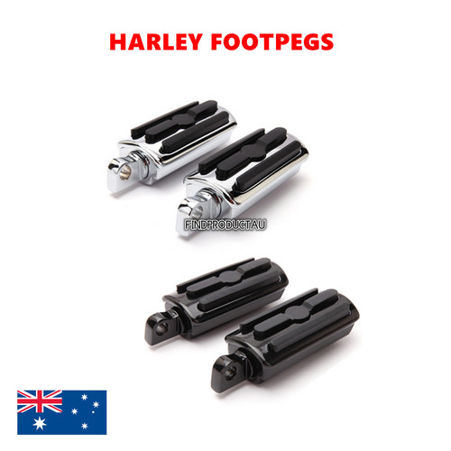 Motorcycle chrome footpegs - chrome,