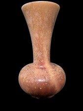 Vintage Genuine Alabaster Hand Carved Vase – Made in Italy, Mid-Century Decor