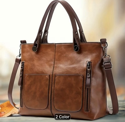 Vintage brown synthetic - brown,