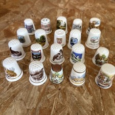 20 X Collectors China Thimbles