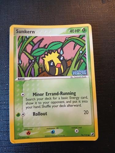 Unseen forces sunkern holo - sunkern,