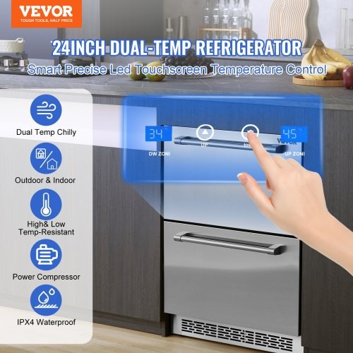 Undercounter refrigerator - 24",