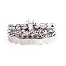 Men‘s 18K White Gold Filled