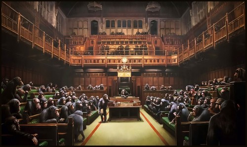 Banksy devolved parliament - devolved,