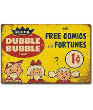 TIN SIGN Double Bubble Gum