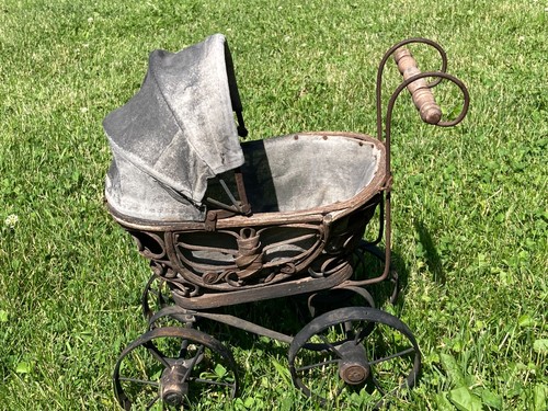 Vintage ratan baby doll pram - ratan,